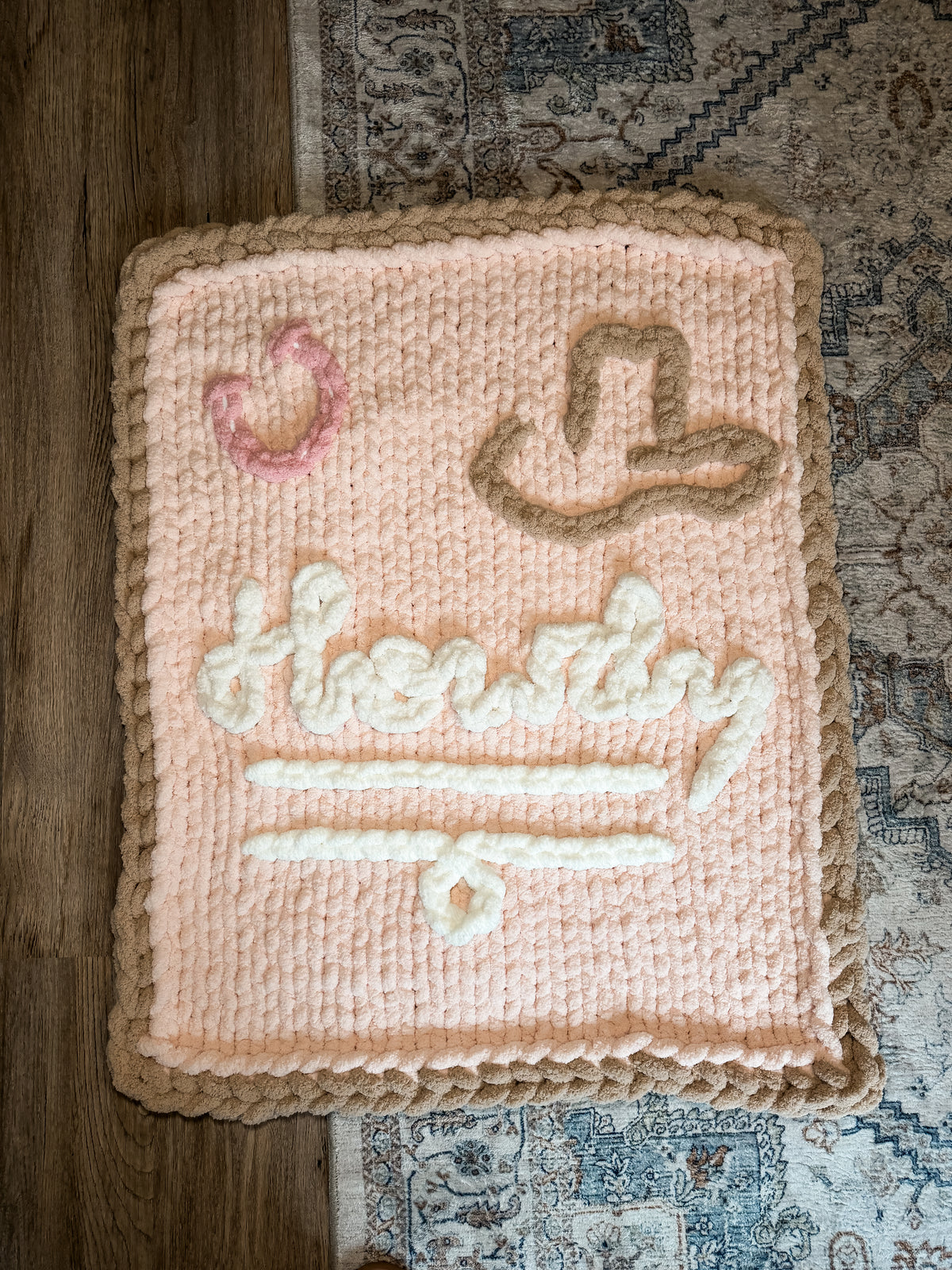 “Howdy” Baby Blanket